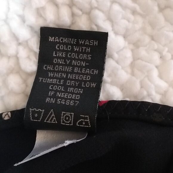 Express Chiffon Skirt – Geometric Dot – Pull-On – Black Lined - Picture 9 of 11